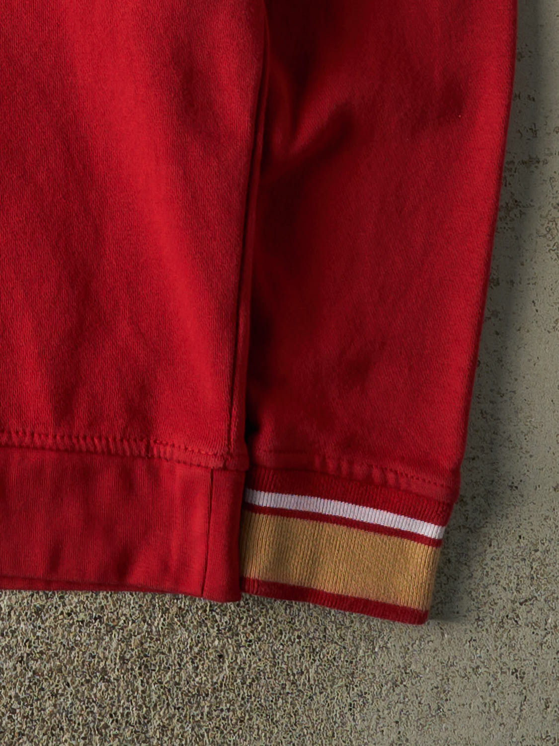 Vintage Y2K Red San Francisco 49ers Embroidered Crewneck (S)