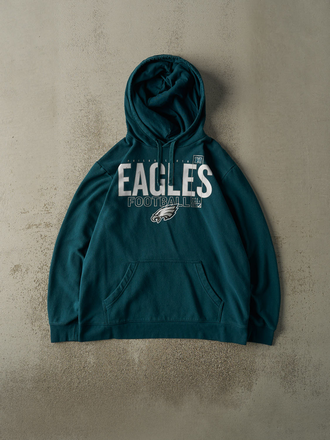 Vintage Y2K Teal Philadelphia Eagles Hoodie (L/XL)