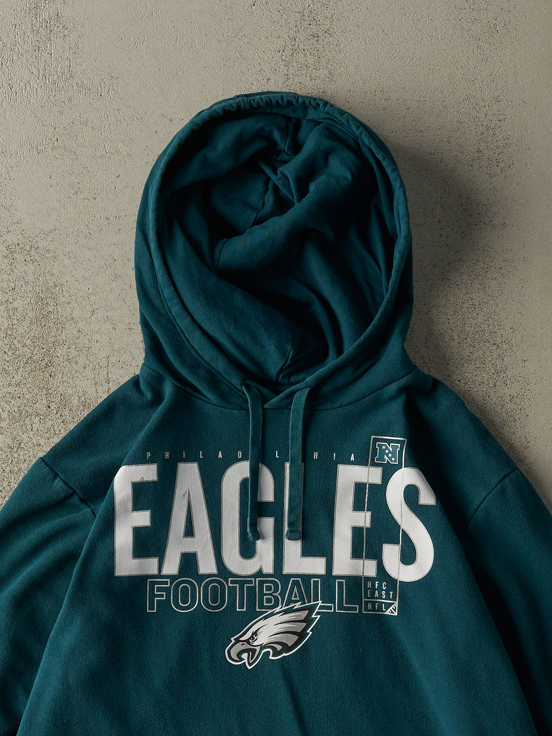 Vintage Y2K Teal Philadelphia Eagles Hoodie (L/XL)