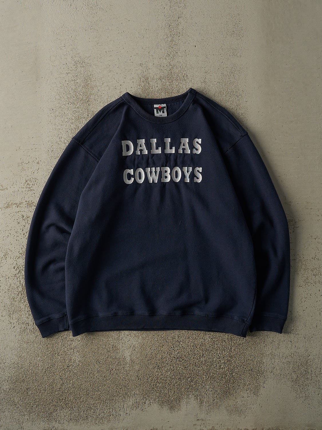 Vintage 90s Navy Blue Dallas Cowboys Embroidered Crewneck (M/L)