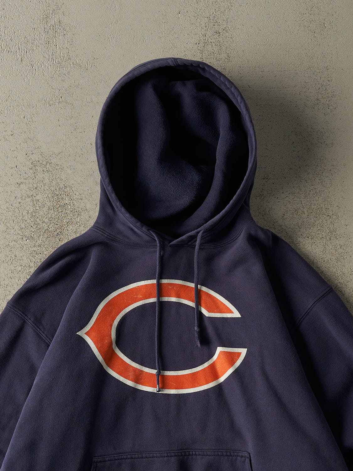 Vintage 90s Navy Blue Chicago Bears Hoodie (XL/XXL)