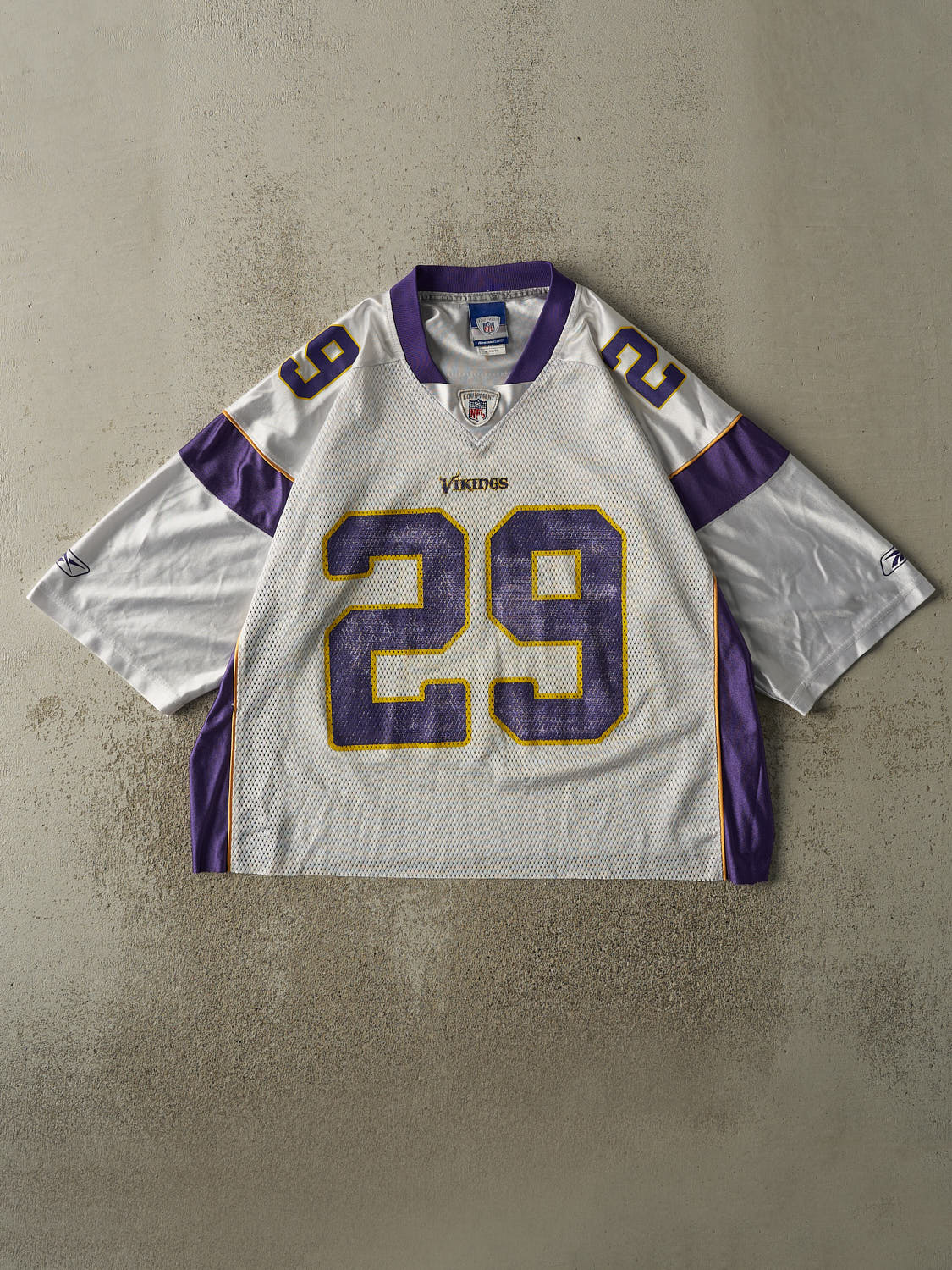 Vintage Y2K White Minnesota Vikings Chester Taylor #29 Cropped Jersey (L/XL)