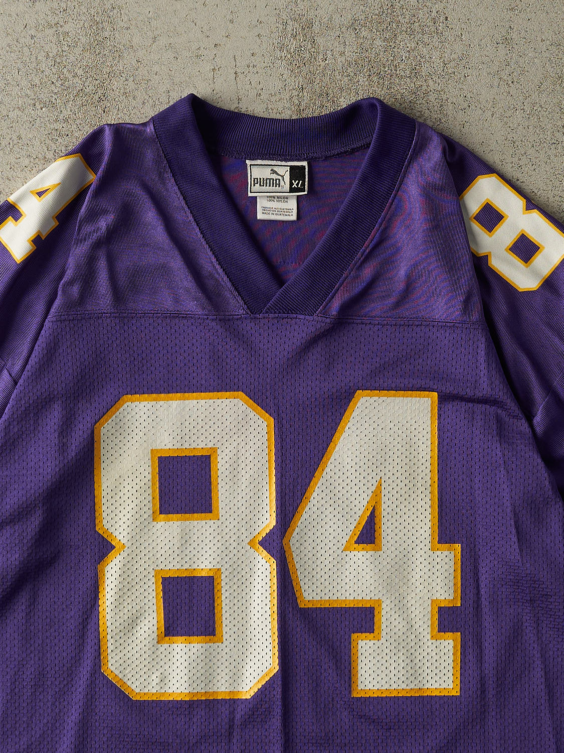 Vintage Y2K Purple Minnesota Vikings Randy Moss #84 Cropped Boxy Jersey (L/XL)