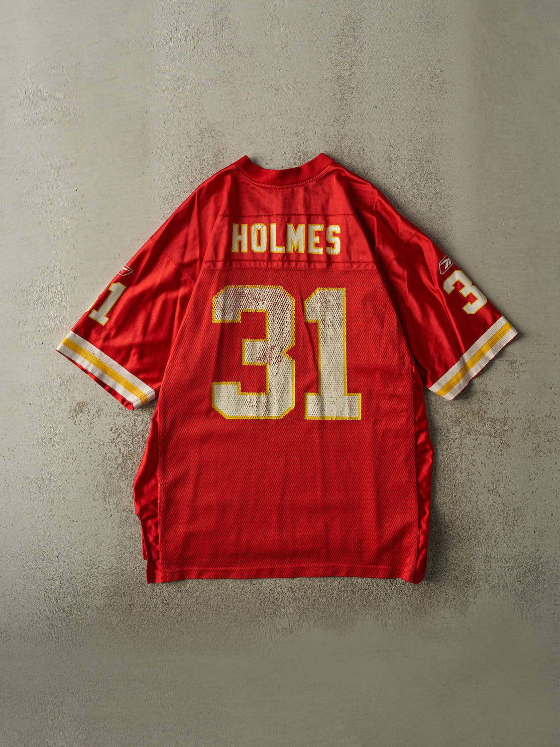 Vintage Y2K Red Kansas City Chiefs Priest Holmes #31 Jersey (XL/XXL)