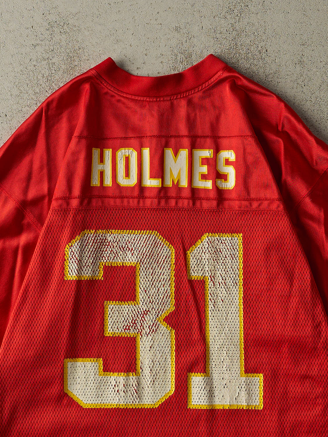 Vintage Y2K Red Kansas City Chiefs Priest Holmes #31 Jersey (XL/XXL)