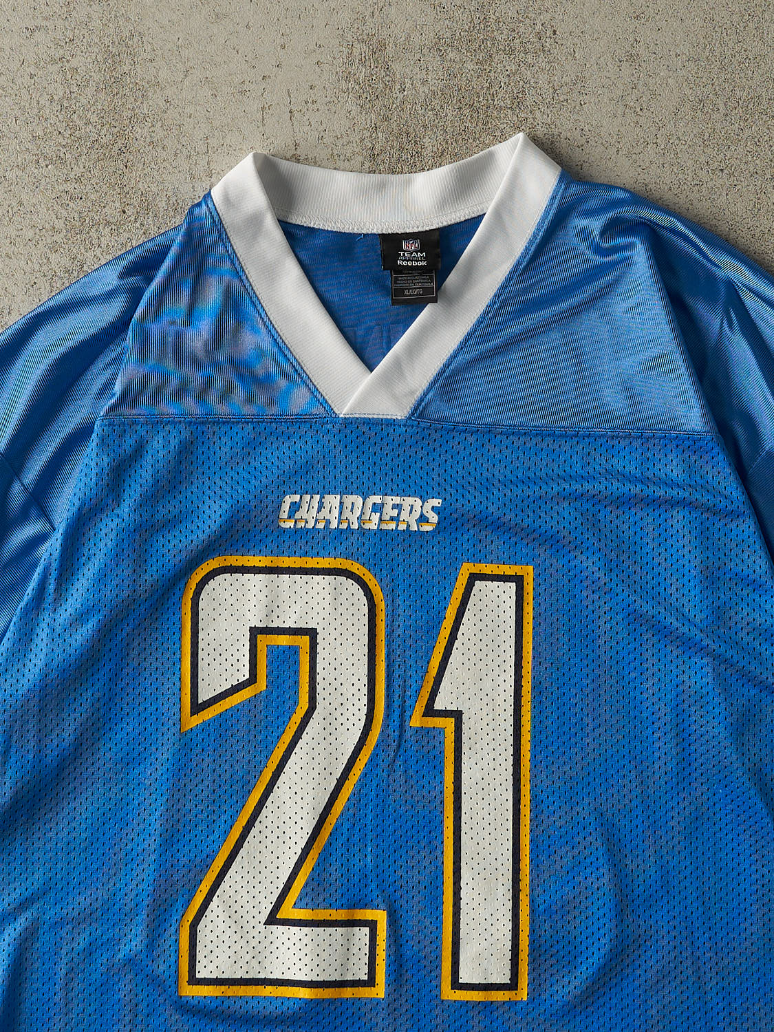 Vintage Y2K Blue San Diego Chargers LaDainian Tomlinson #21 Cropped Boxy Jersey (XL)
