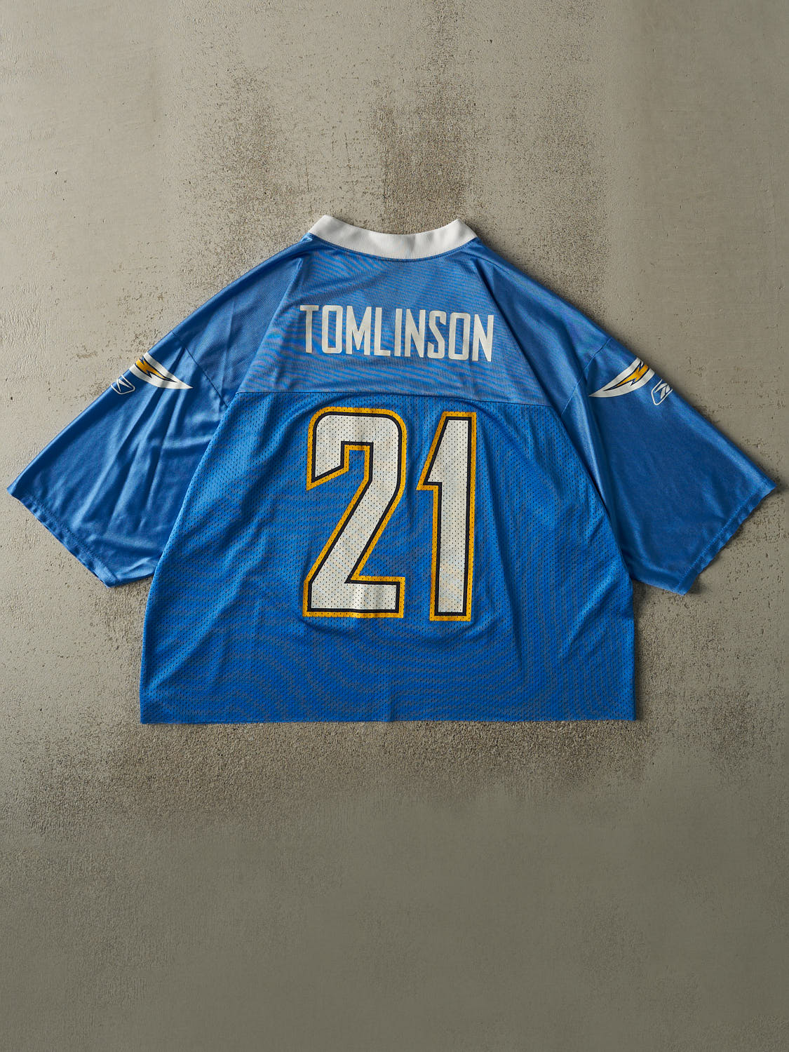 Vintage Y2K Blue San Diego Chargers LaDainian Tomlinson #21 Cropped Boxy Jersey (XL)