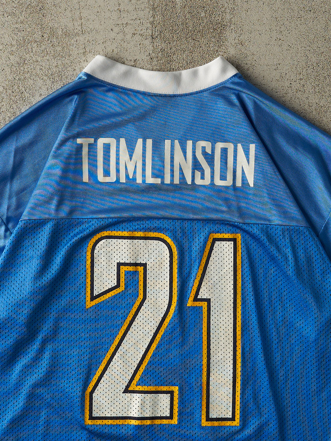 Vintage Y2K Blue San Diego Chargers LaDainian Tomlinson #21 Cropped Boxy Jersey (XL)