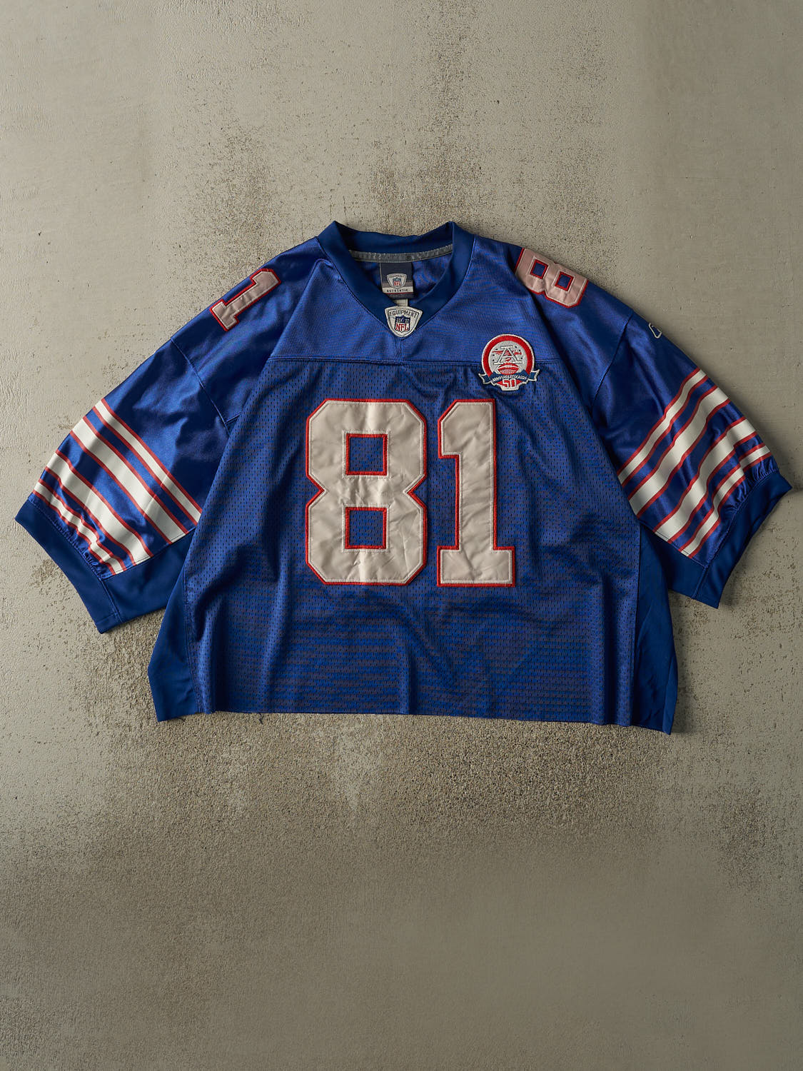 Vintage Y2K Blue Buffalo Bills Terell Owens #81 Cropped Jersey (XL/XXL)