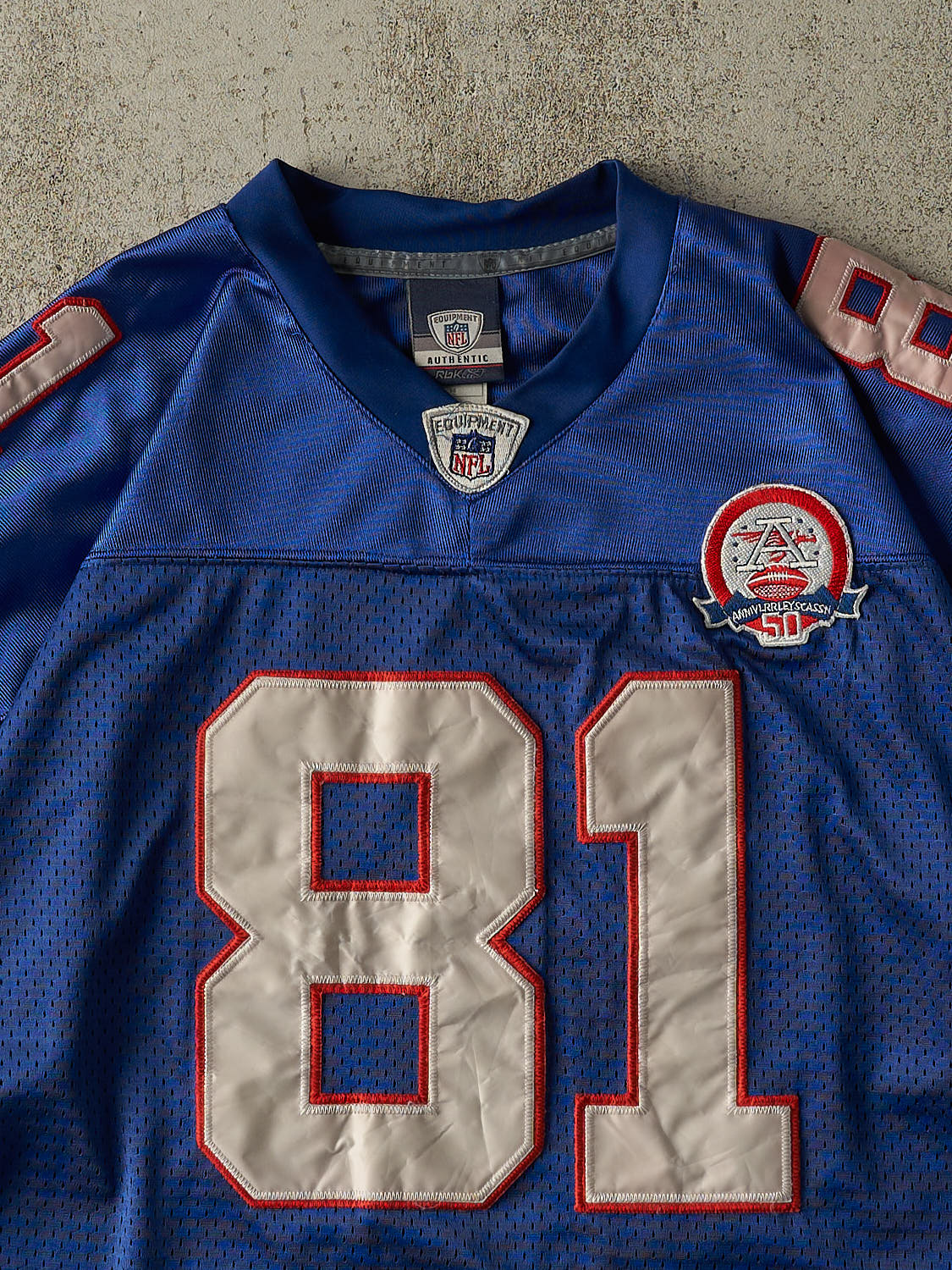 Vintage Y2K Blue Buffalo Bills Terell Owens #81 Cropped Jersey (XL/XXL)