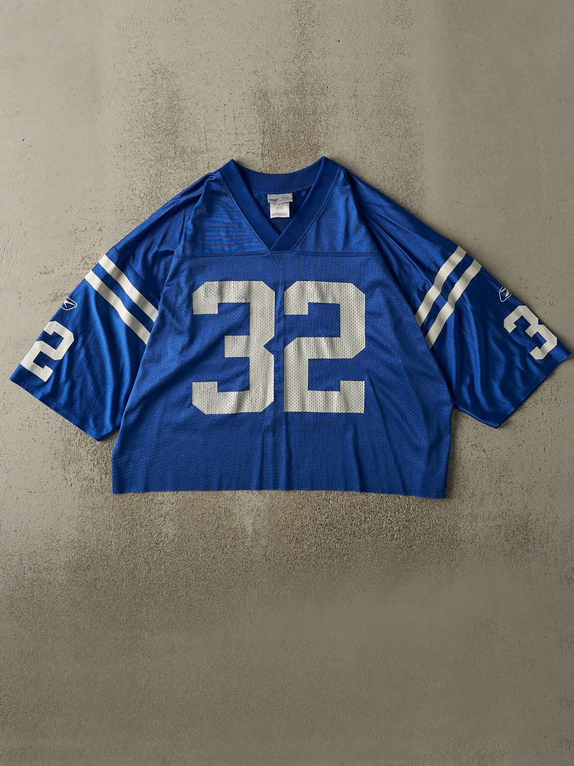 Vintage 90s Blue Indianapolis Edgerrin James #32 Cropped Jersey (L/XL)