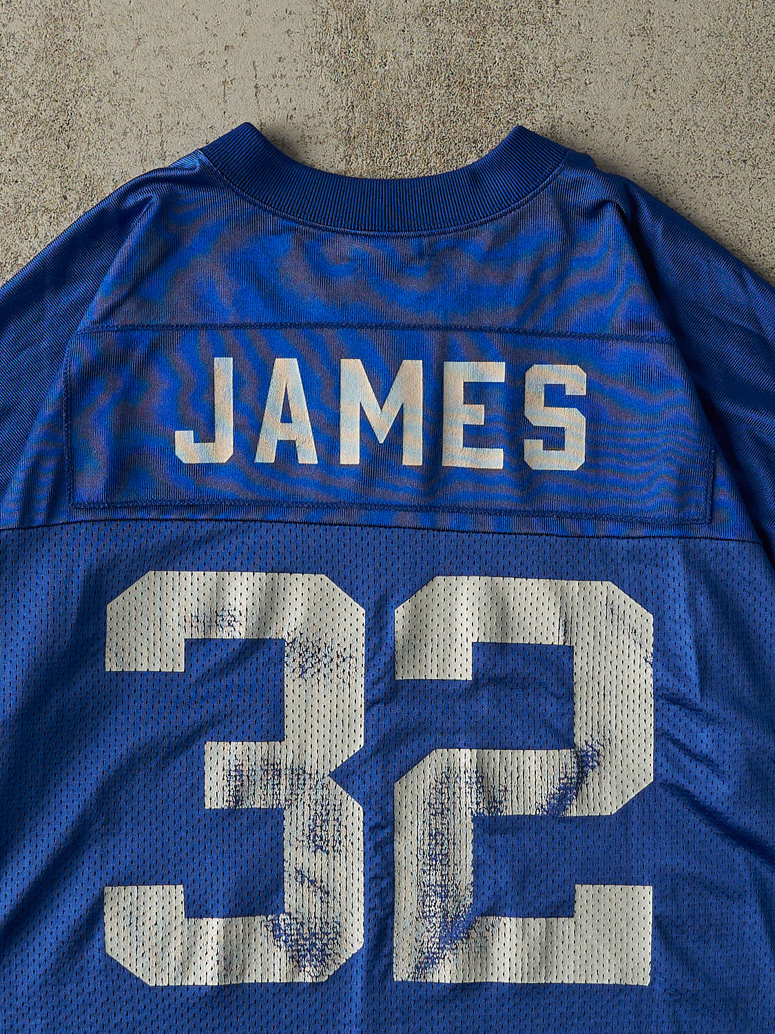 Vintage 90s Blue Indianapolis Edgerrin James #32 Cropped Jersey (L/XL)