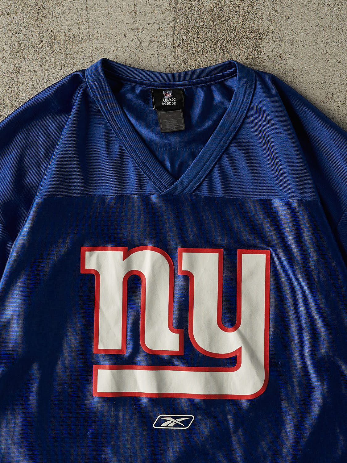 Vintage Y2K Blue New York Giants #8 Cropped Jersey (M/L)