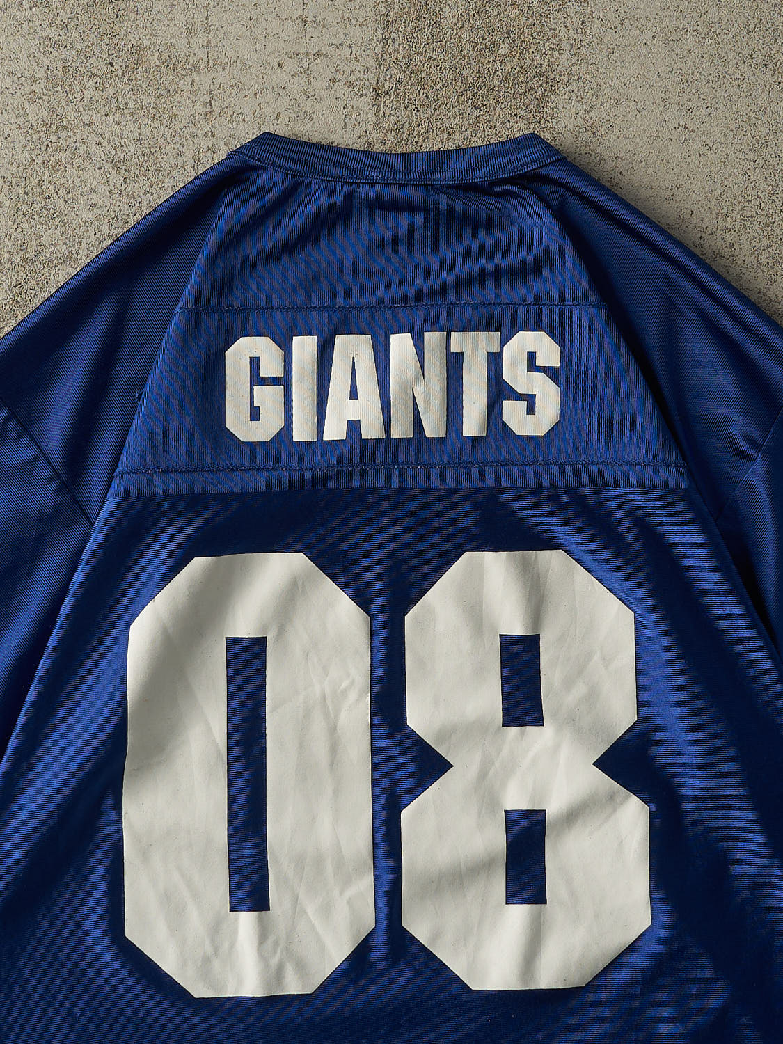 Vintage Y2K Blue New York Giants #8 Cropped Jersey (M/L)
