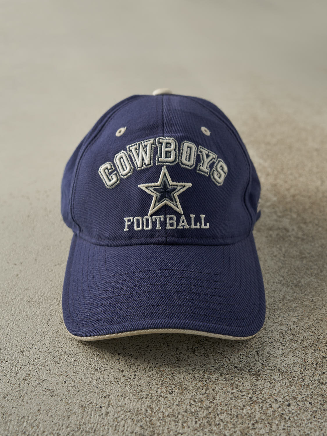 Vintage Y2K Blue Dallas Cowboys Football Embroidered Velcro Hat