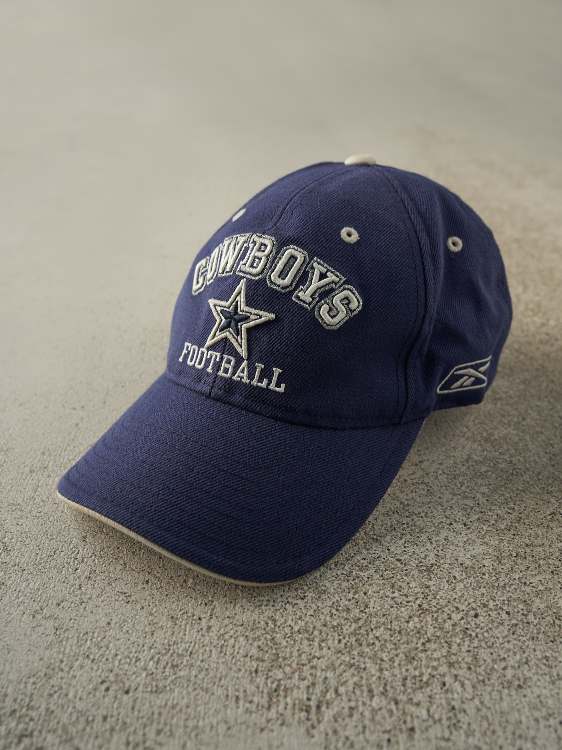 Vintage Y2K Blue Dallas Cowboys Football Embroidered Velcro Hat
