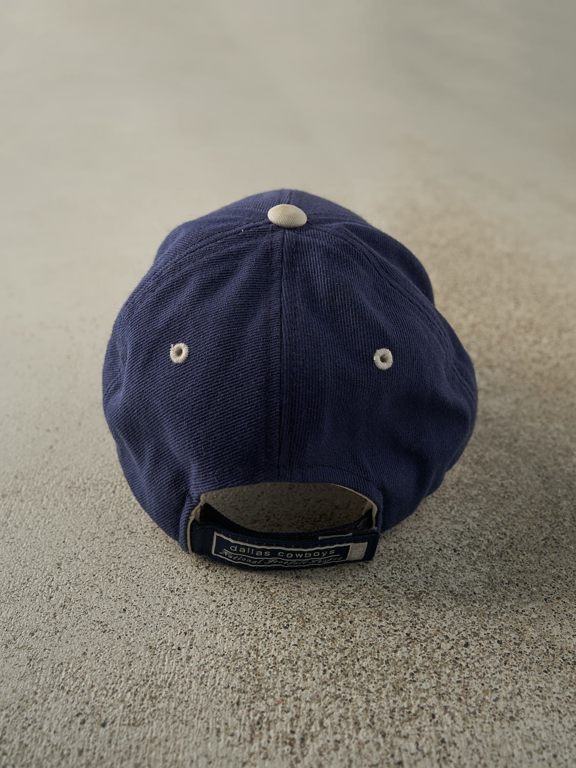 Vintage Y2K Blue Dallas Cowboys Football Embroidered Velcro Hat