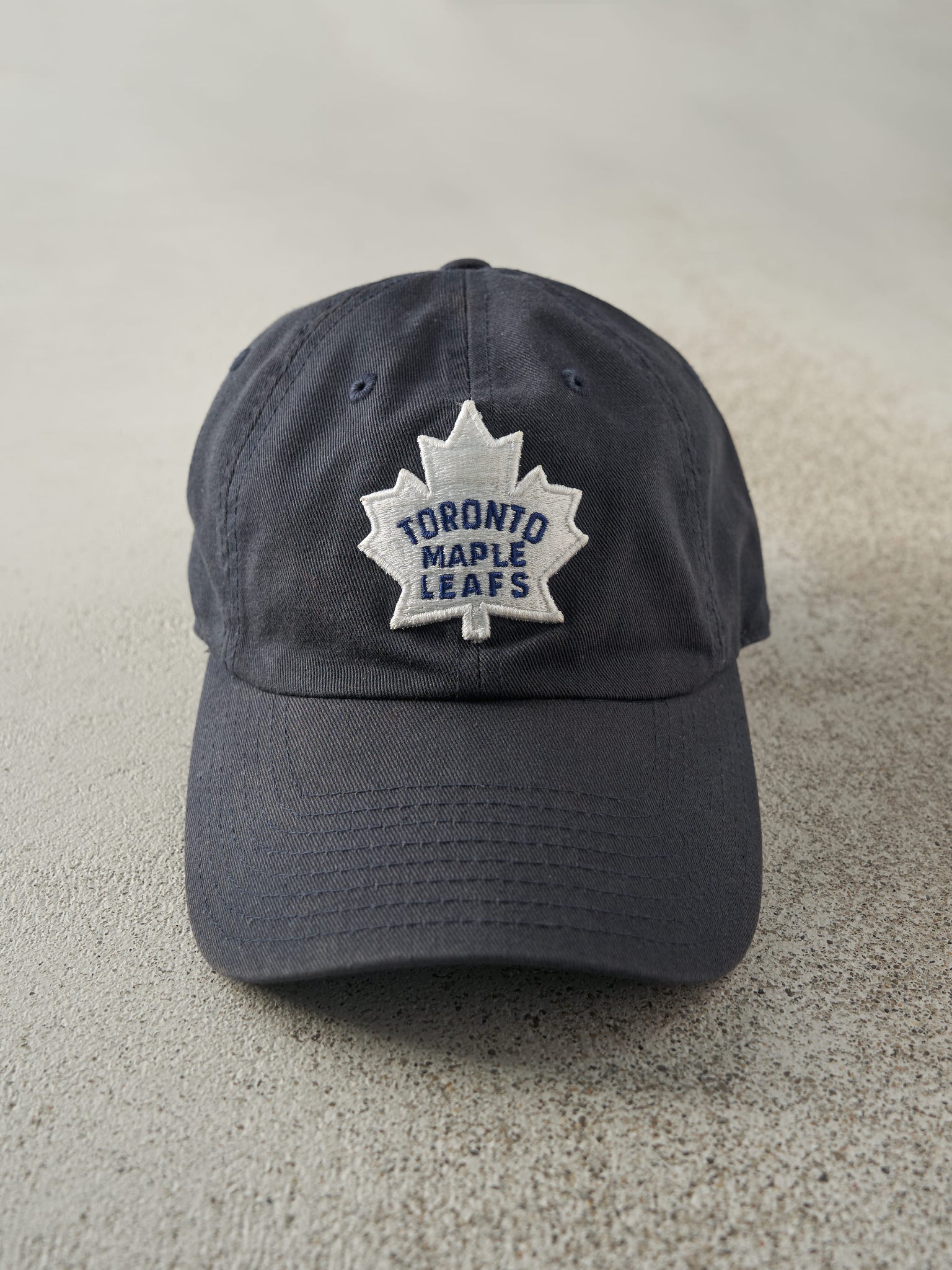 Vintage Y2K Navy Blue Toronto Maple Leafs Strap Back Hat