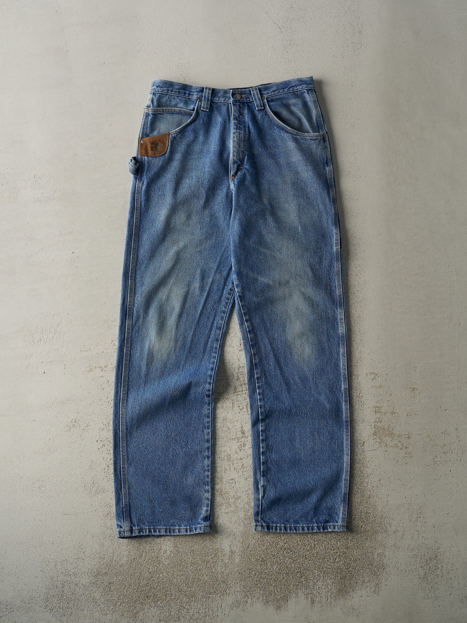 Vintage 90s Mid Wash Wrangler Riggs Carpenter Jeans (33.5x34)