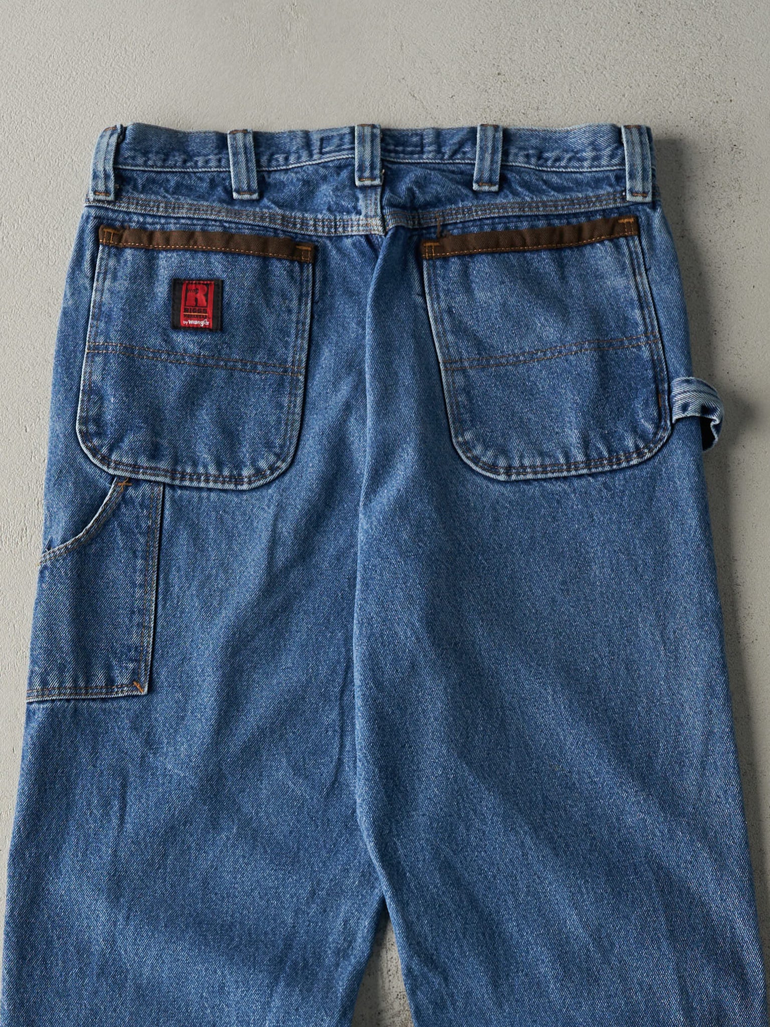 Vintage 90s Mid Wash Wrangler Riggs Carpenter Jeans (33.5x34)