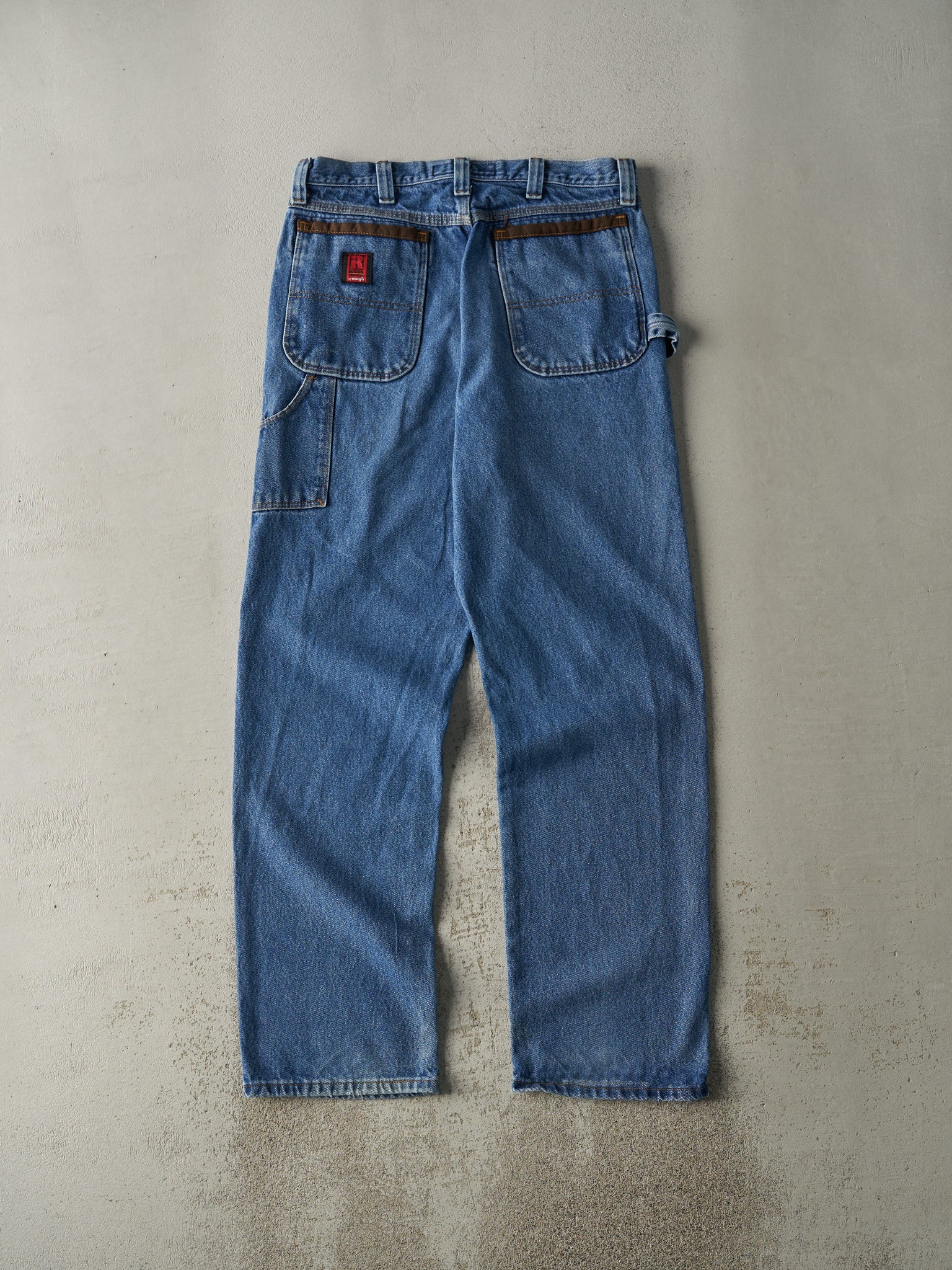 Vintage 90s Mid Wash Wrangler Riggs Carpenter Jeans (33.5x34)