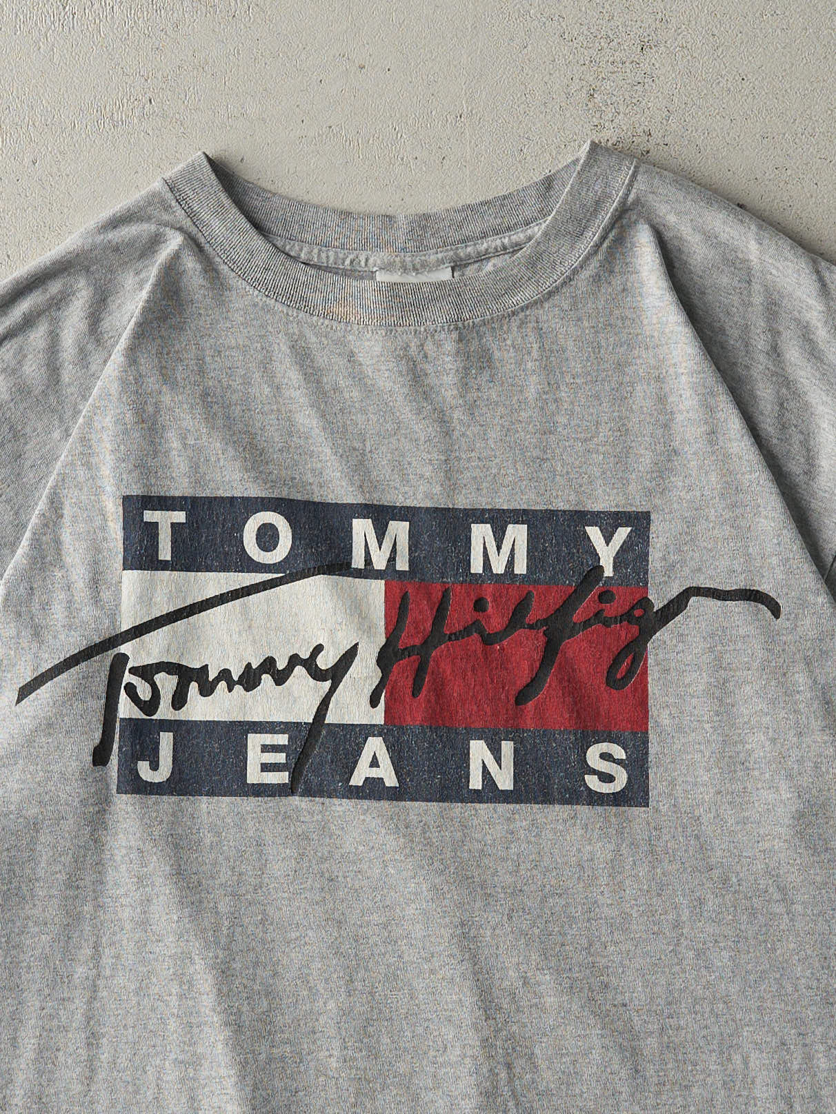 Vintage 90s Grey Tommy Jeans Co Tee (L)