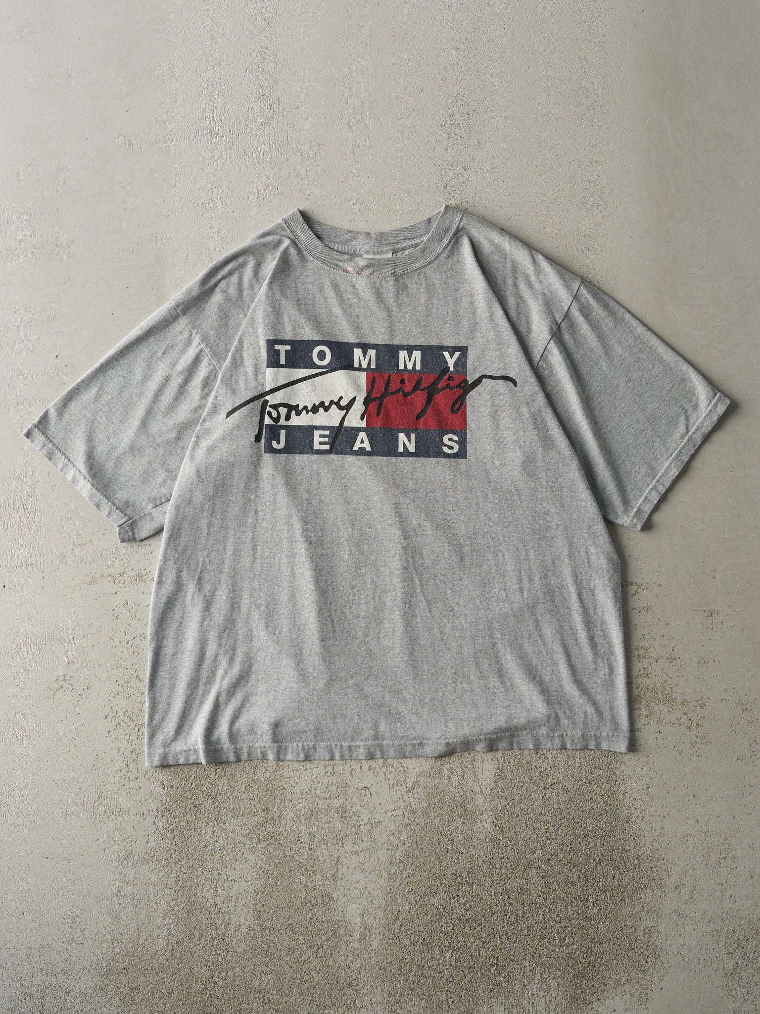 Vintage 90s Grey Tommy Jeans Co Tee (L)