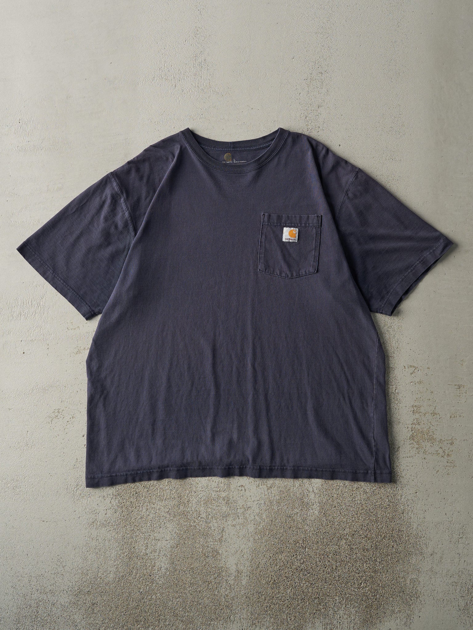 Vintage Y2K Navy Blue Carhartt Pocket Tee (L/XL)