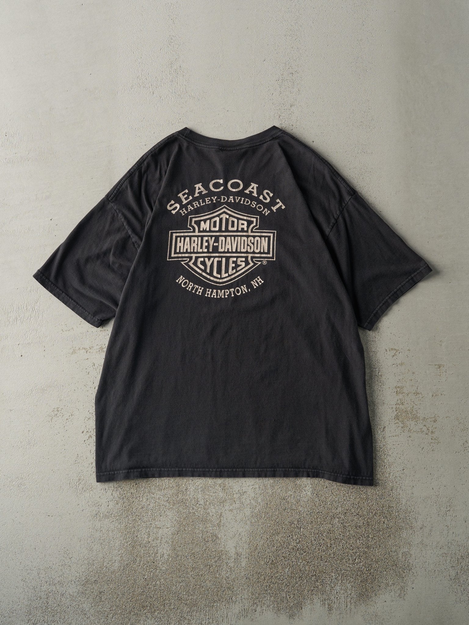 Vintage 06' Black North Hampton, NH Harley Davidson Tee (L/XL)
