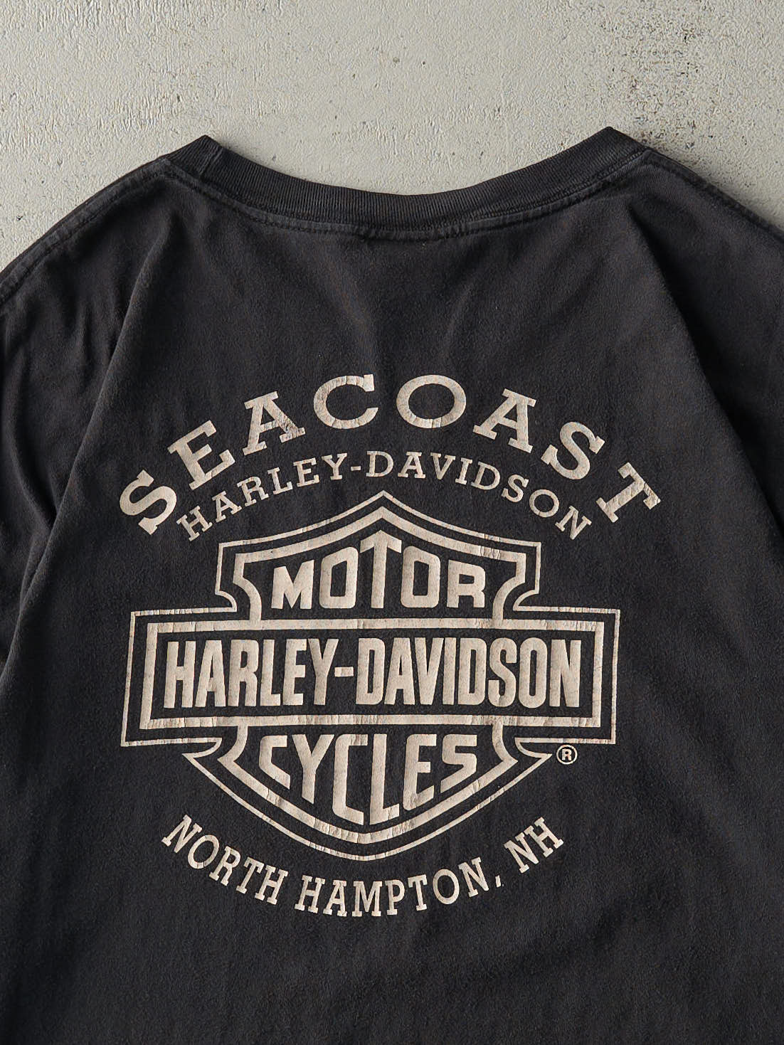 Vintage 06' Black North Hampton, NH Harley Davidson Tee (L/XL)