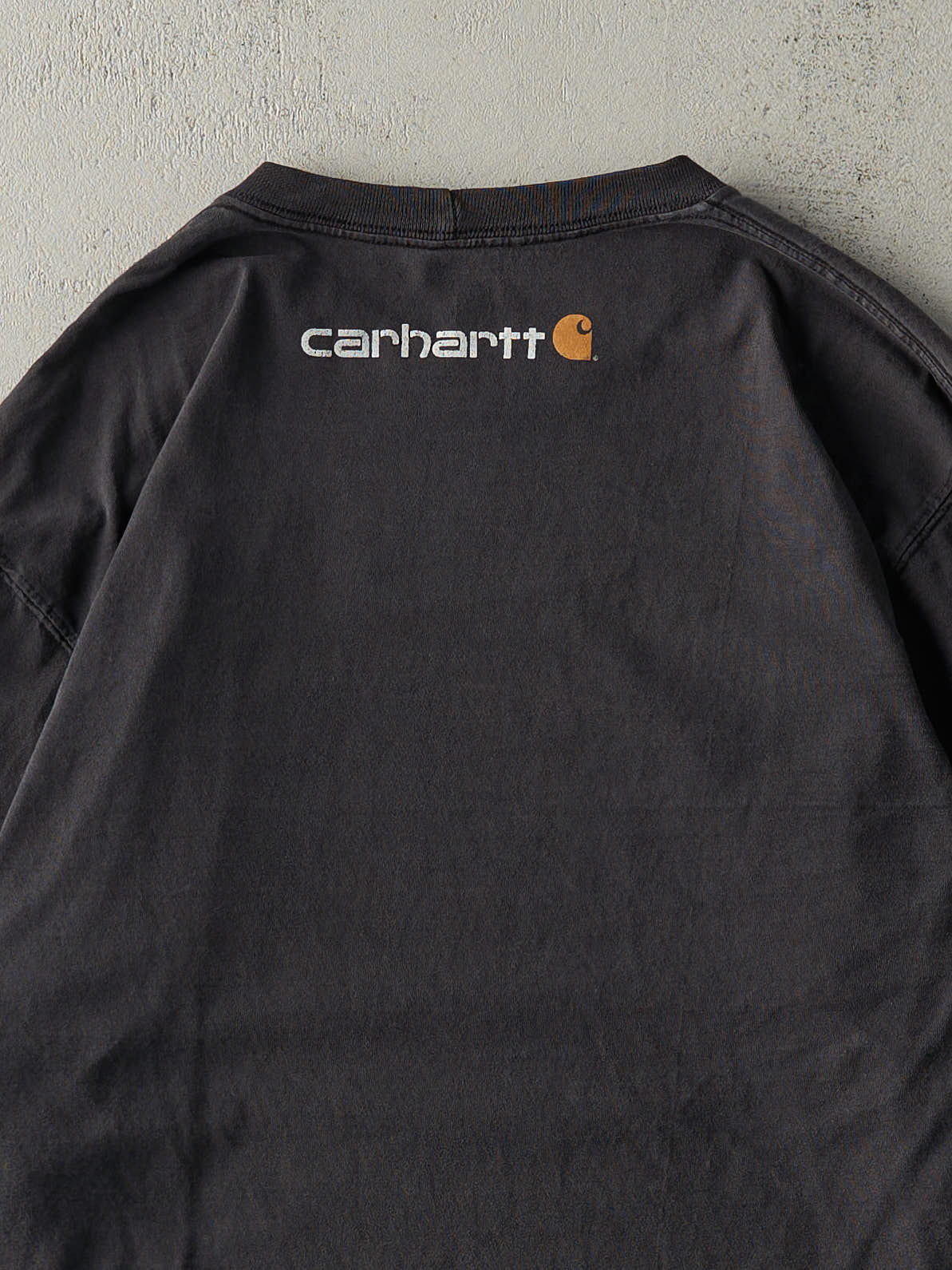 Vintage Y2K Faded Black Carhartt Long Sleeve (L/XL)