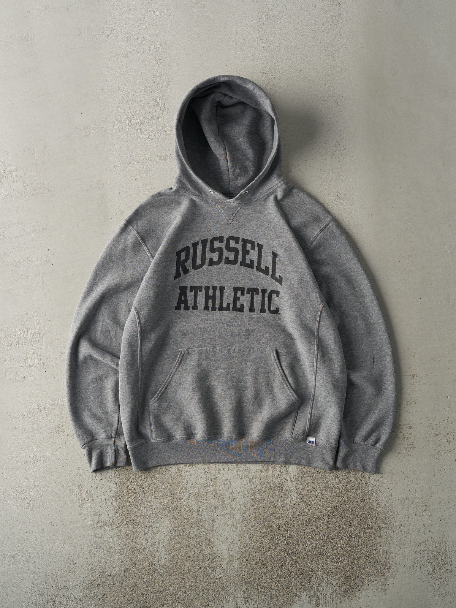 Vintage Y2K Grey Russell Athletic Hoodie (L)