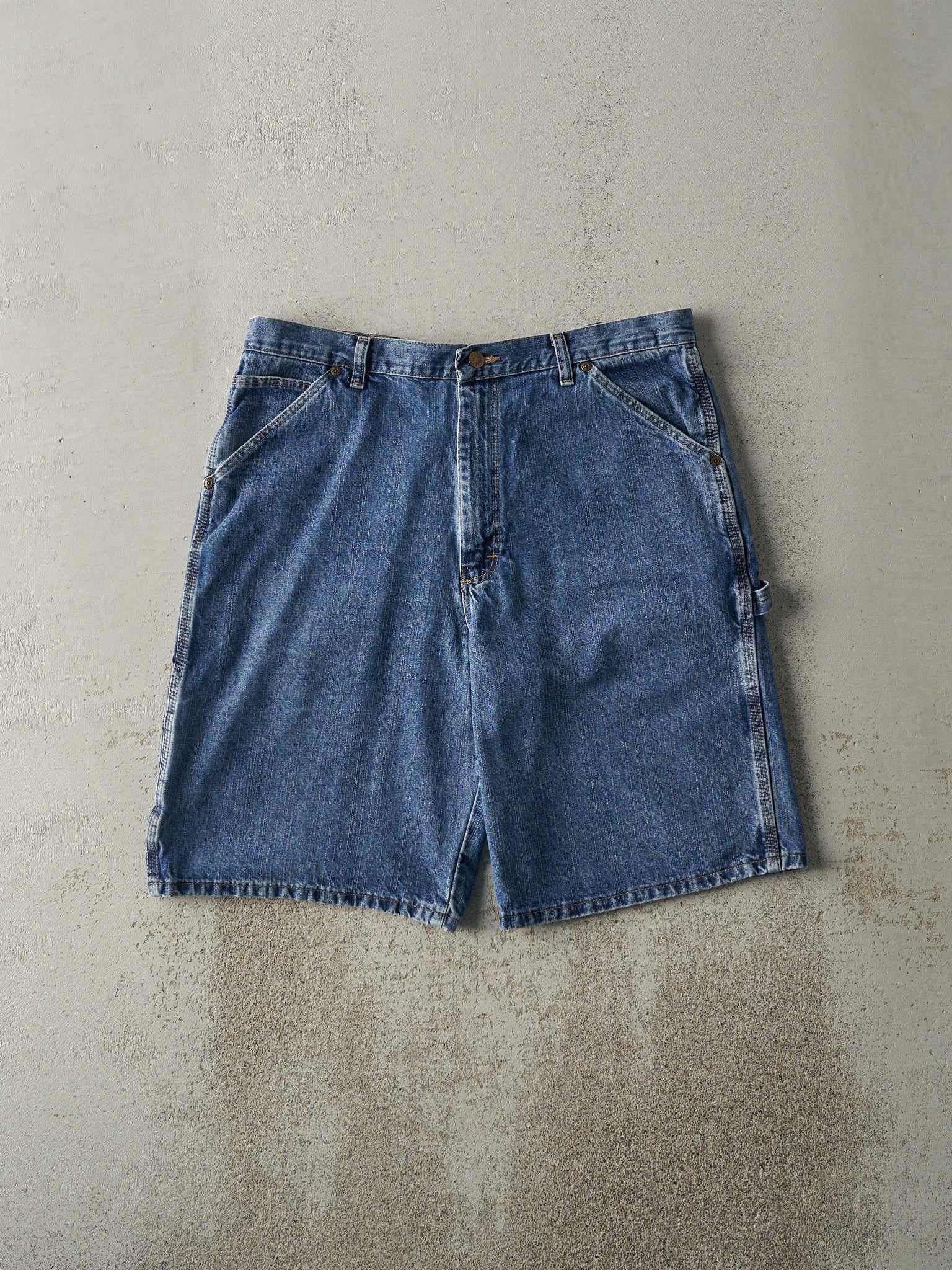 Vintage 90s Mid Wash Old Mill Carpenter Jean Shorts (35.5x10.5)