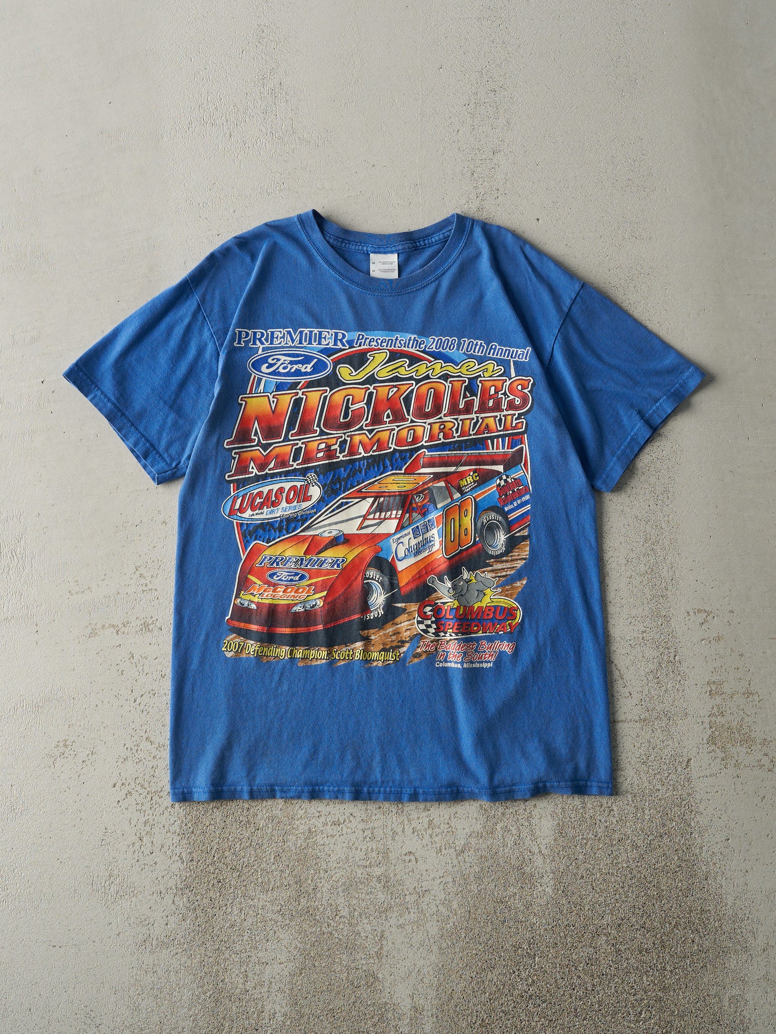 Vintage 08' Blue Ford Premier Racing Tee (S/M)