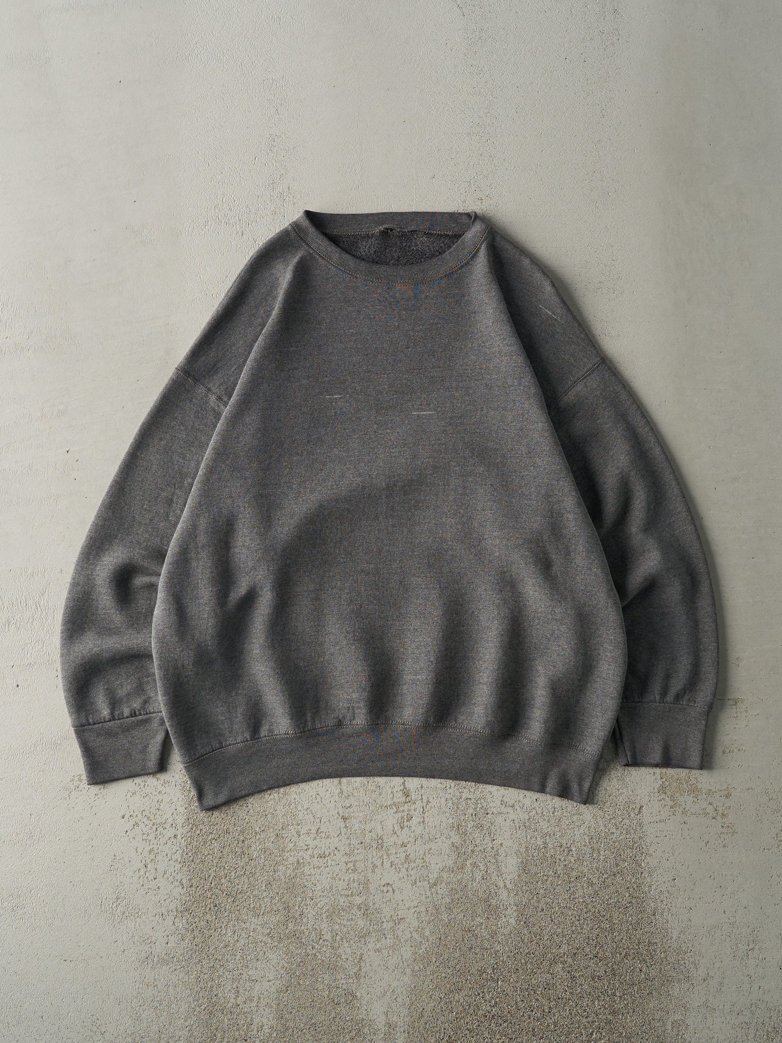 Vintage 90s Charcoal Grey Blank Crewneck (XL)