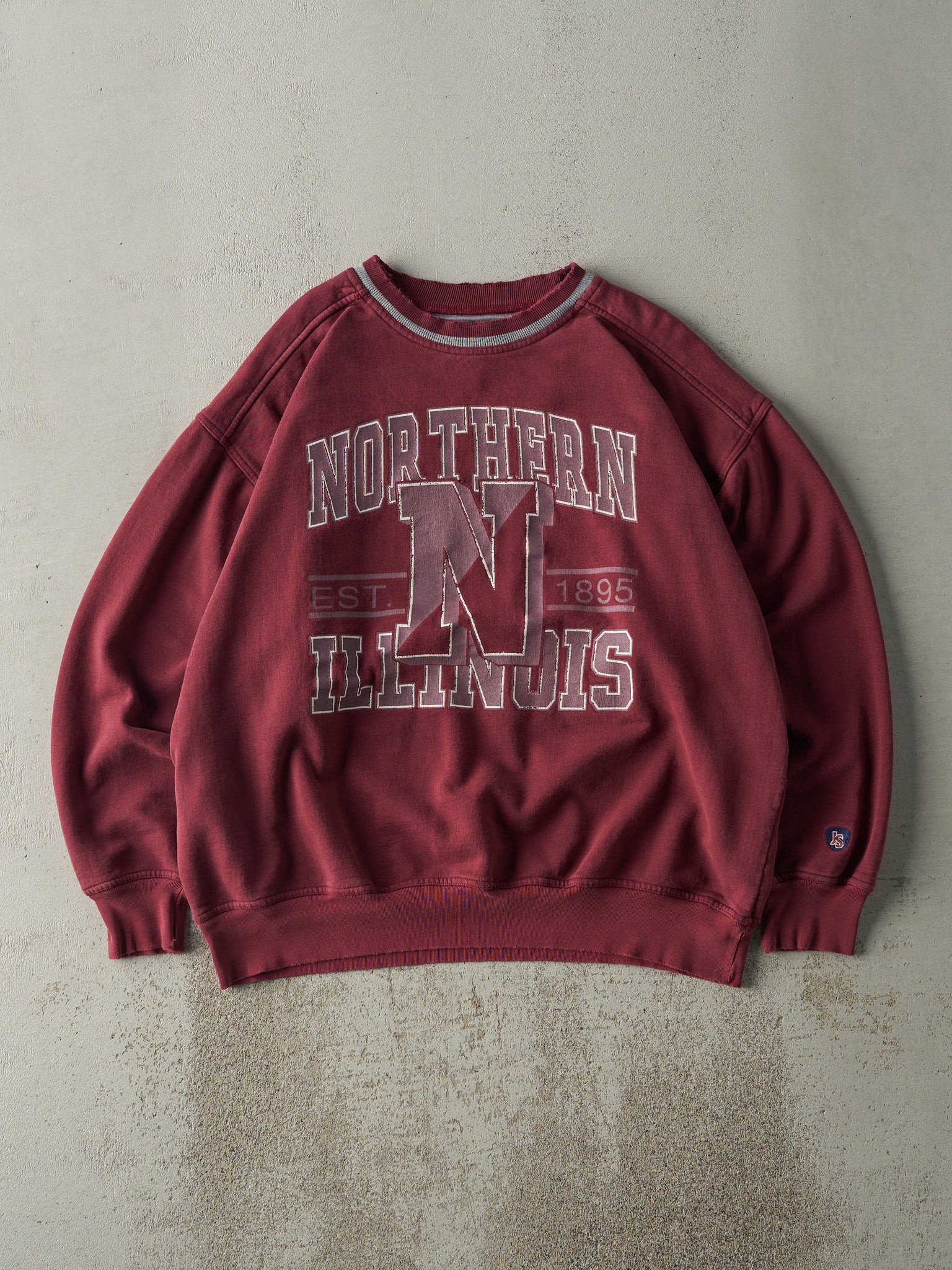 Vintage 90s Burgundy Northern Illinois Crewneck (XXL)