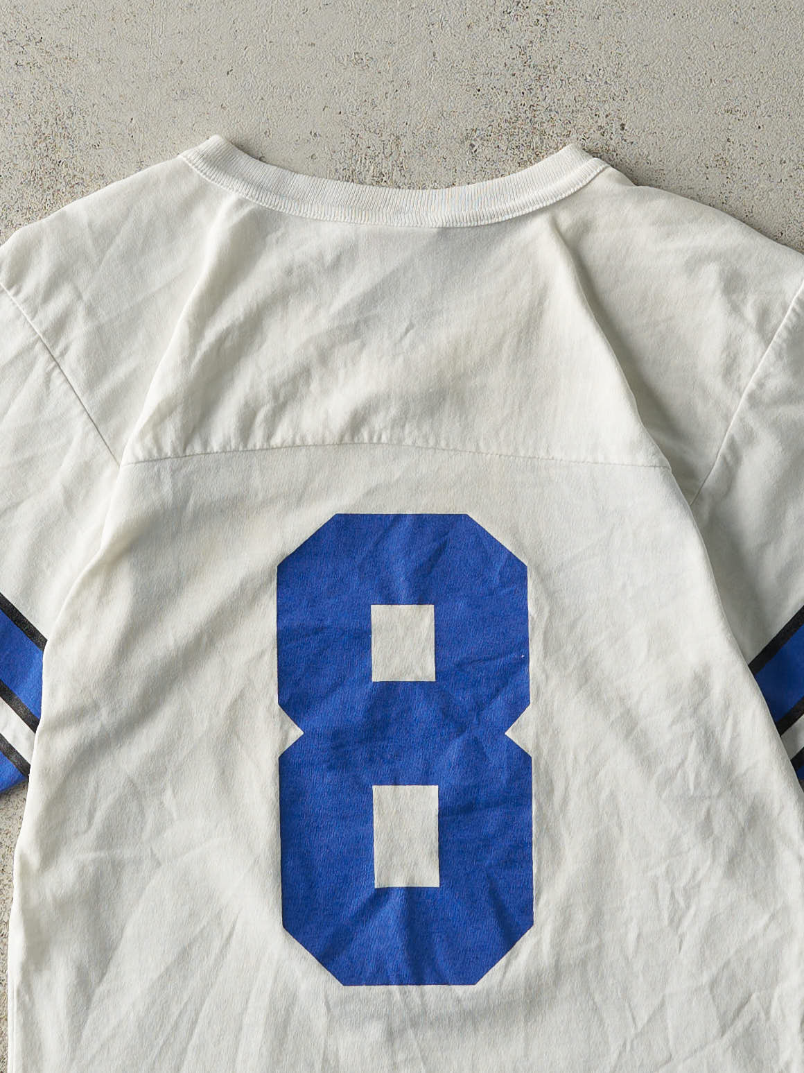 Vintage 90s White Dallas Cowboys #8 Troy Aikman Football Jersey Tee (XS)