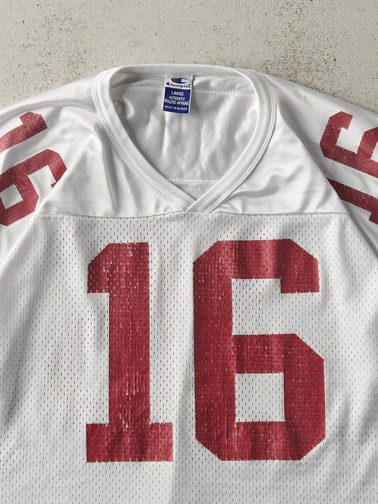 Vintage 90s White Arizona Cardinals #16 Jake Plummer Cropped Football Jersey (L/XL)