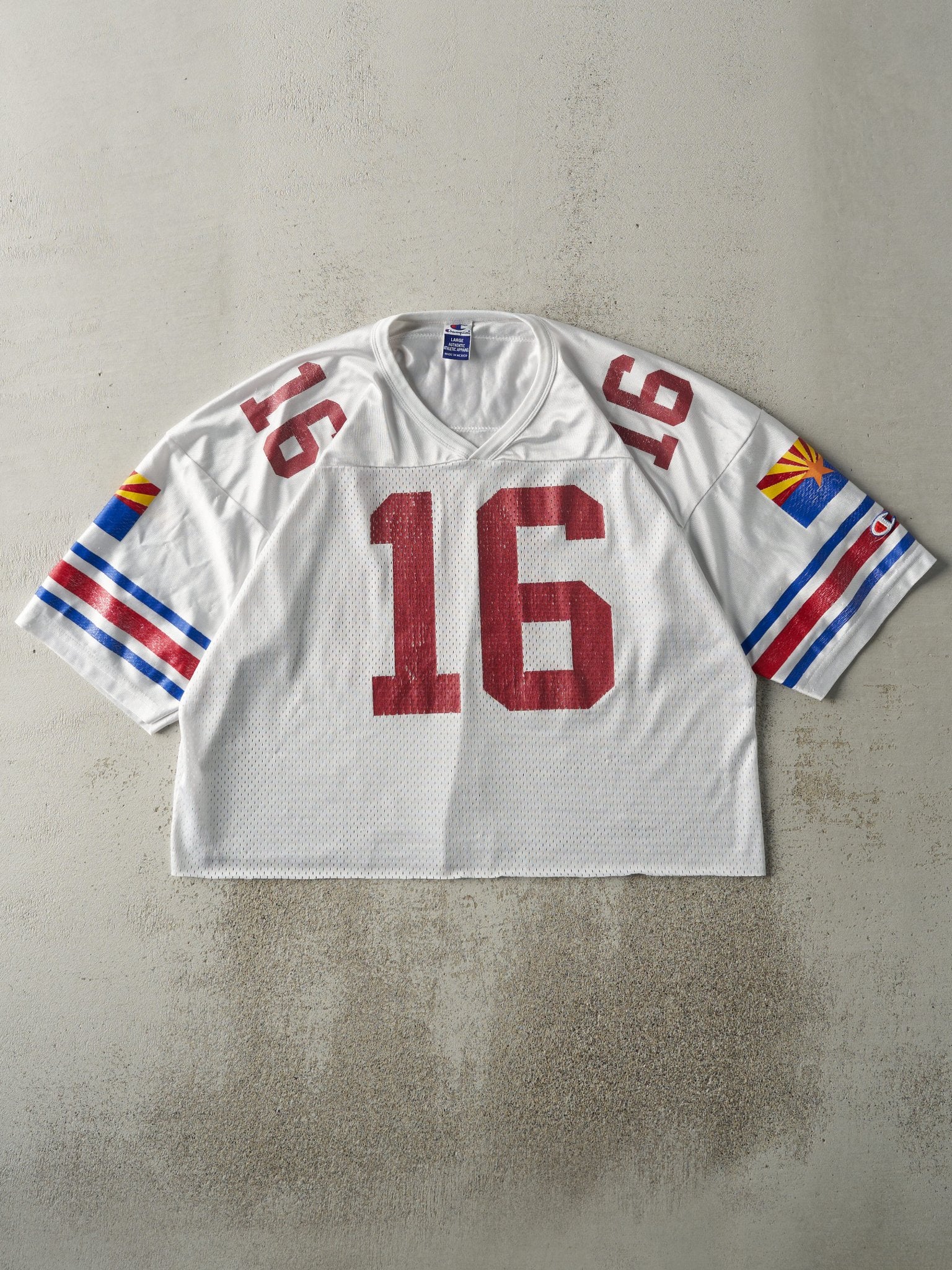 Vintage 90s White Arizona Cardinals #16 Jake Plummer Cropped