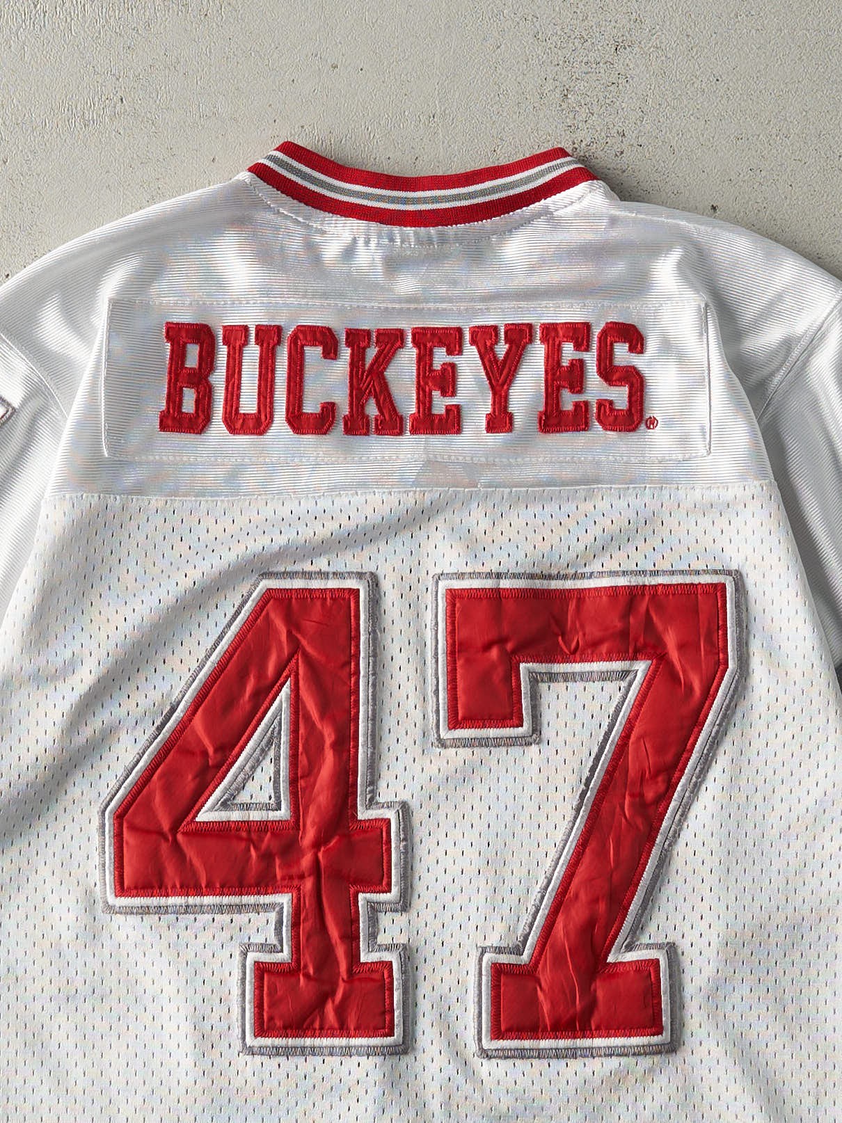 Vintage Y2K White Ohio State Buckeyes Football Jersey (S/M)