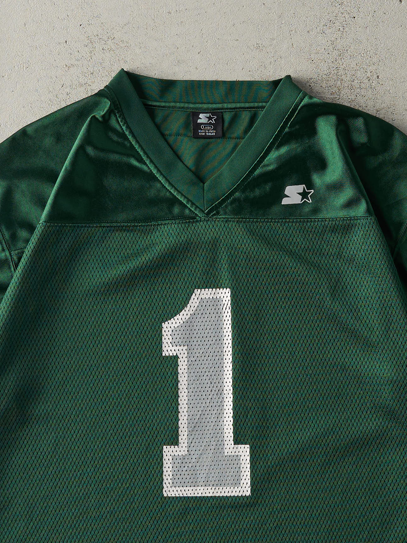 Vintage Y2K Green Michigan State Spartans #1 Cropped Football Jersey (M/L)