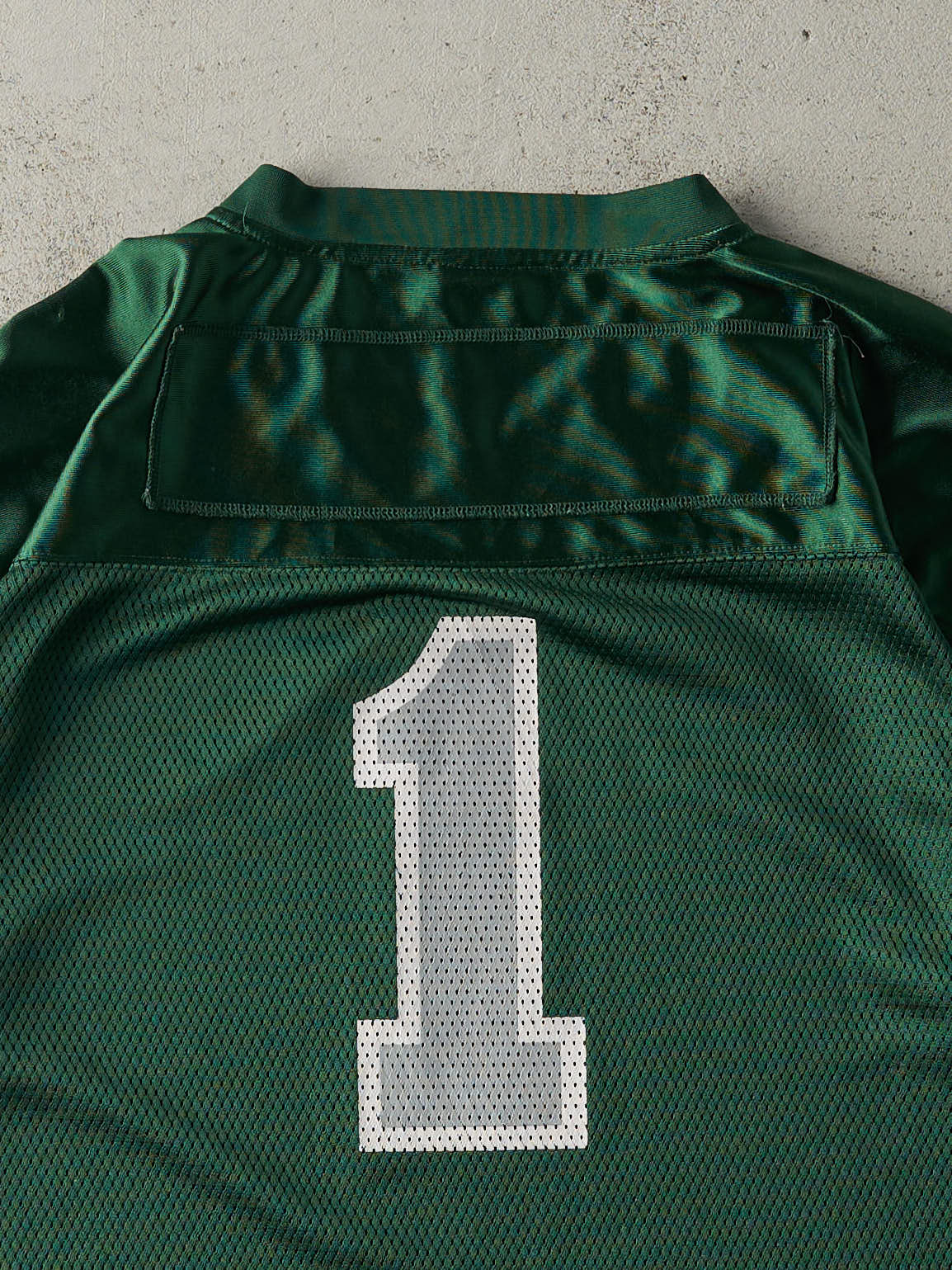 Vintage Y2K Green Michigan State Spartans #1 Cropped Football Jersey (M/L)