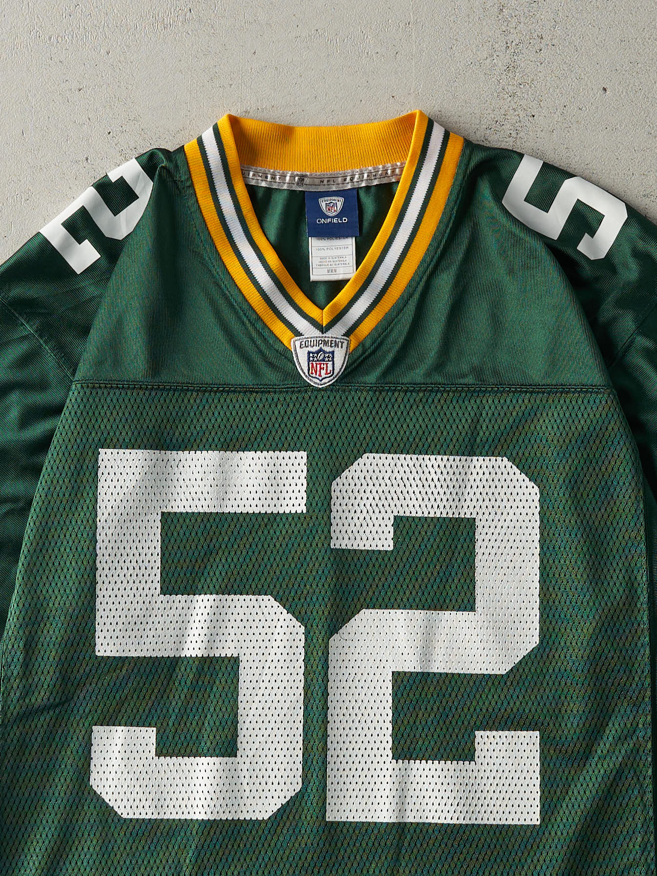 Vintage Y2K Green Green Bay Packers #52 Clay Matthews Cropped Football Jersey (M)