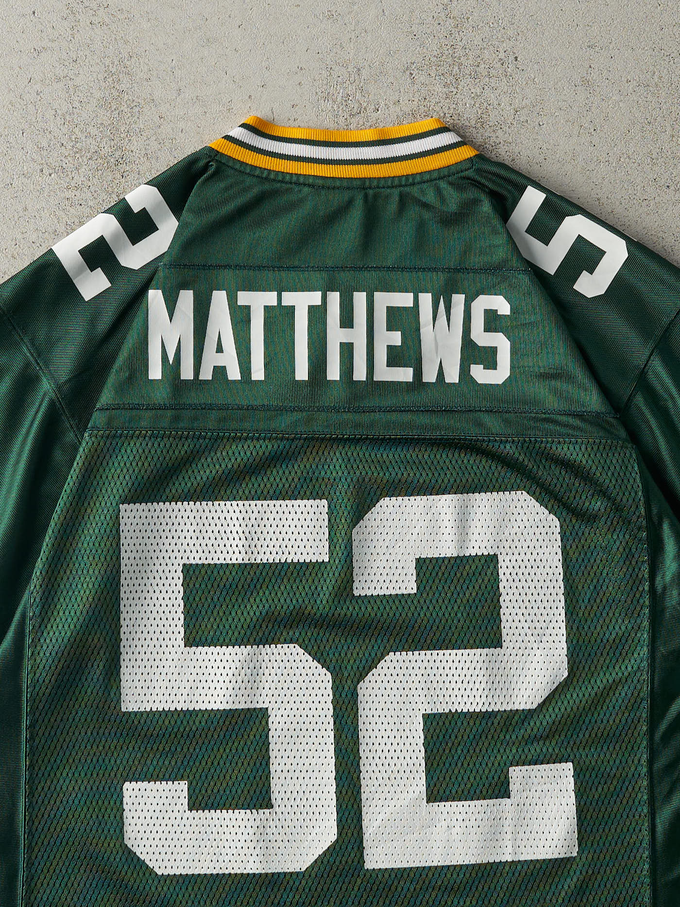 Vintage Y2K Green Green Bay Packers #52 Clay Matthews Cropped Football Jersey (M)