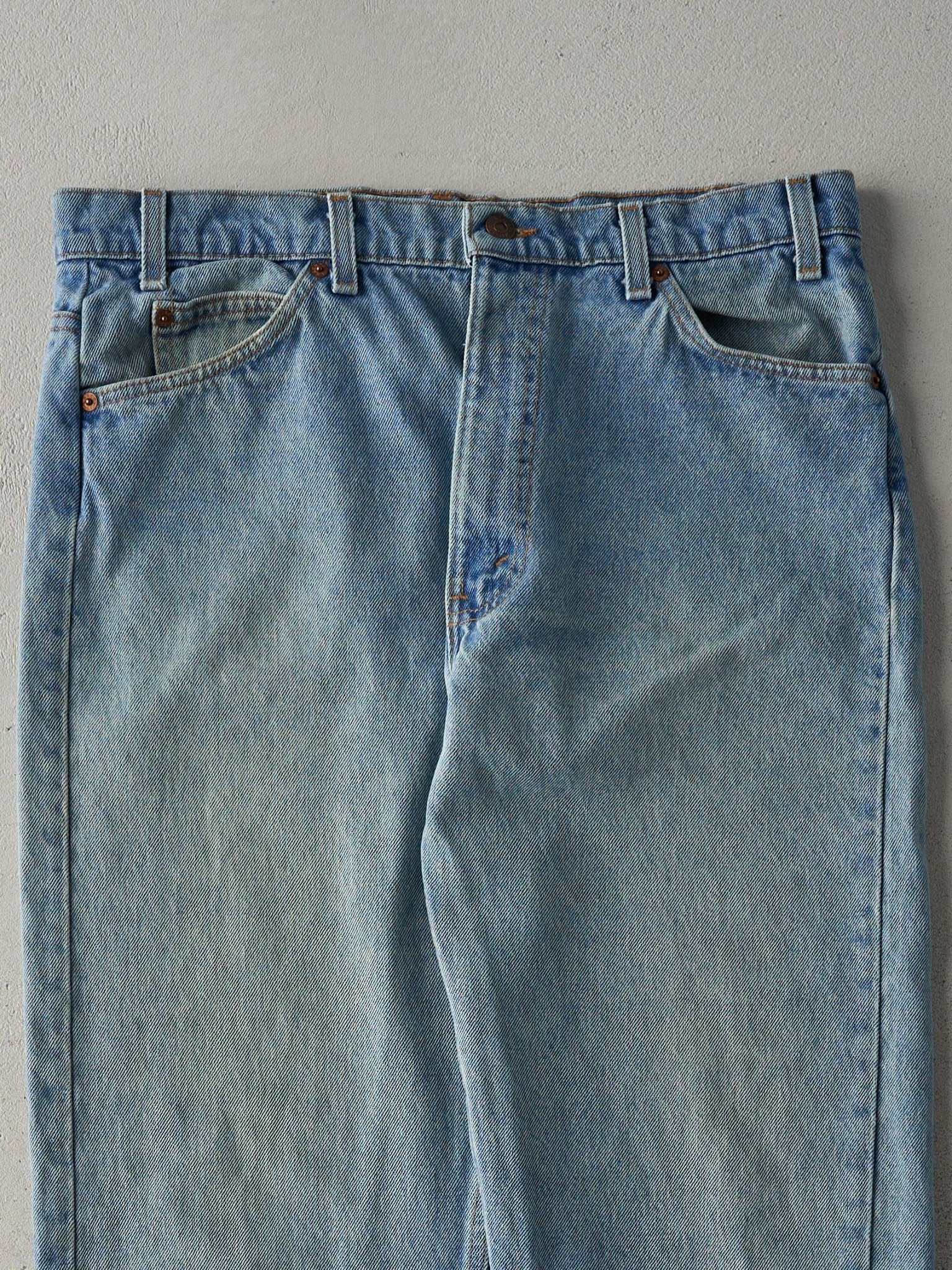 Vintage 80s Light Wash Levi's 505 Orange Tab Jeans (34x31)