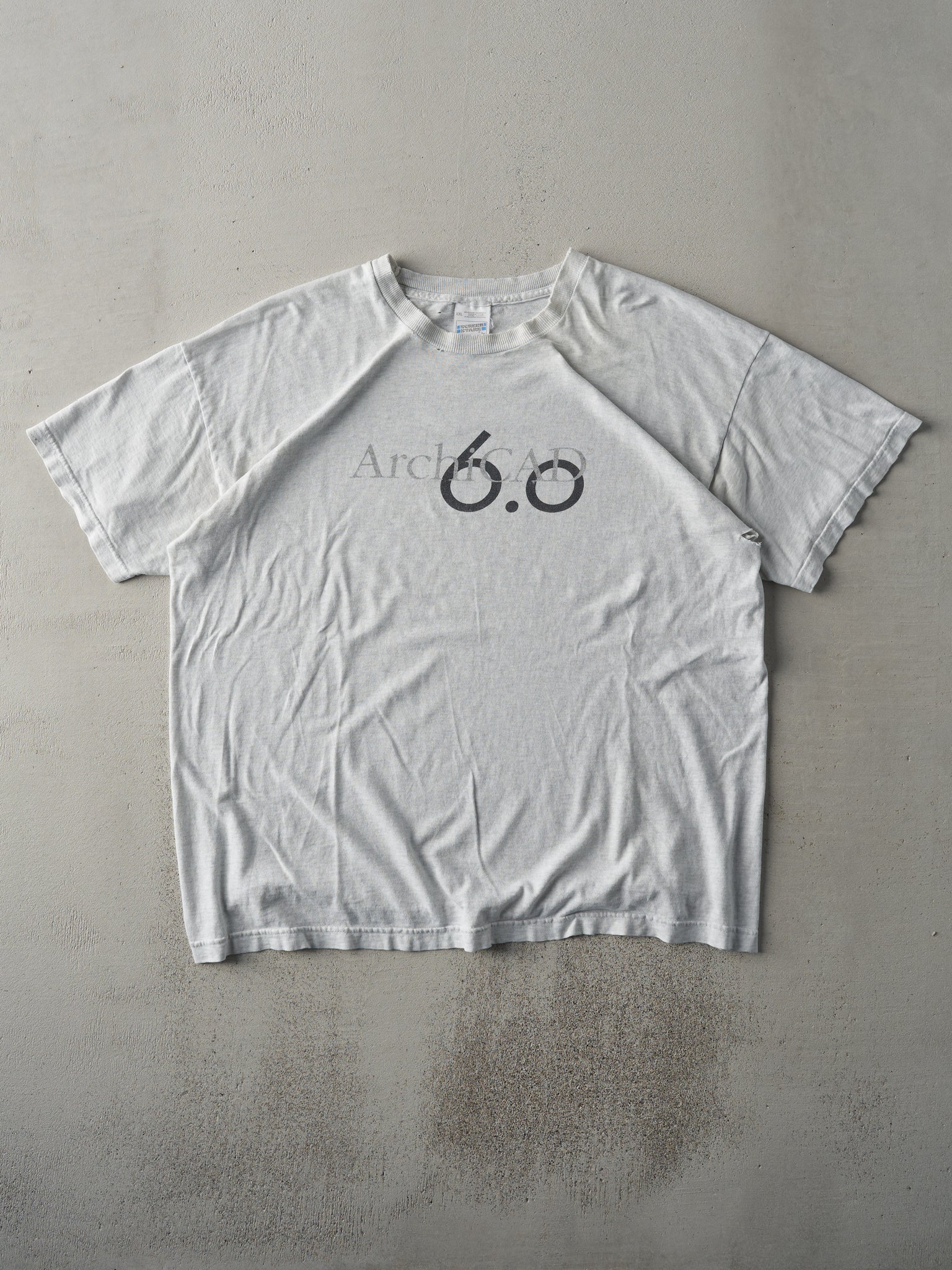 Vintage 90s Heather Grey Archicad 6.0 Tee (L)