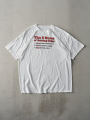 Vintage Y2K White "Rules Of Getting Older" Tee (L)