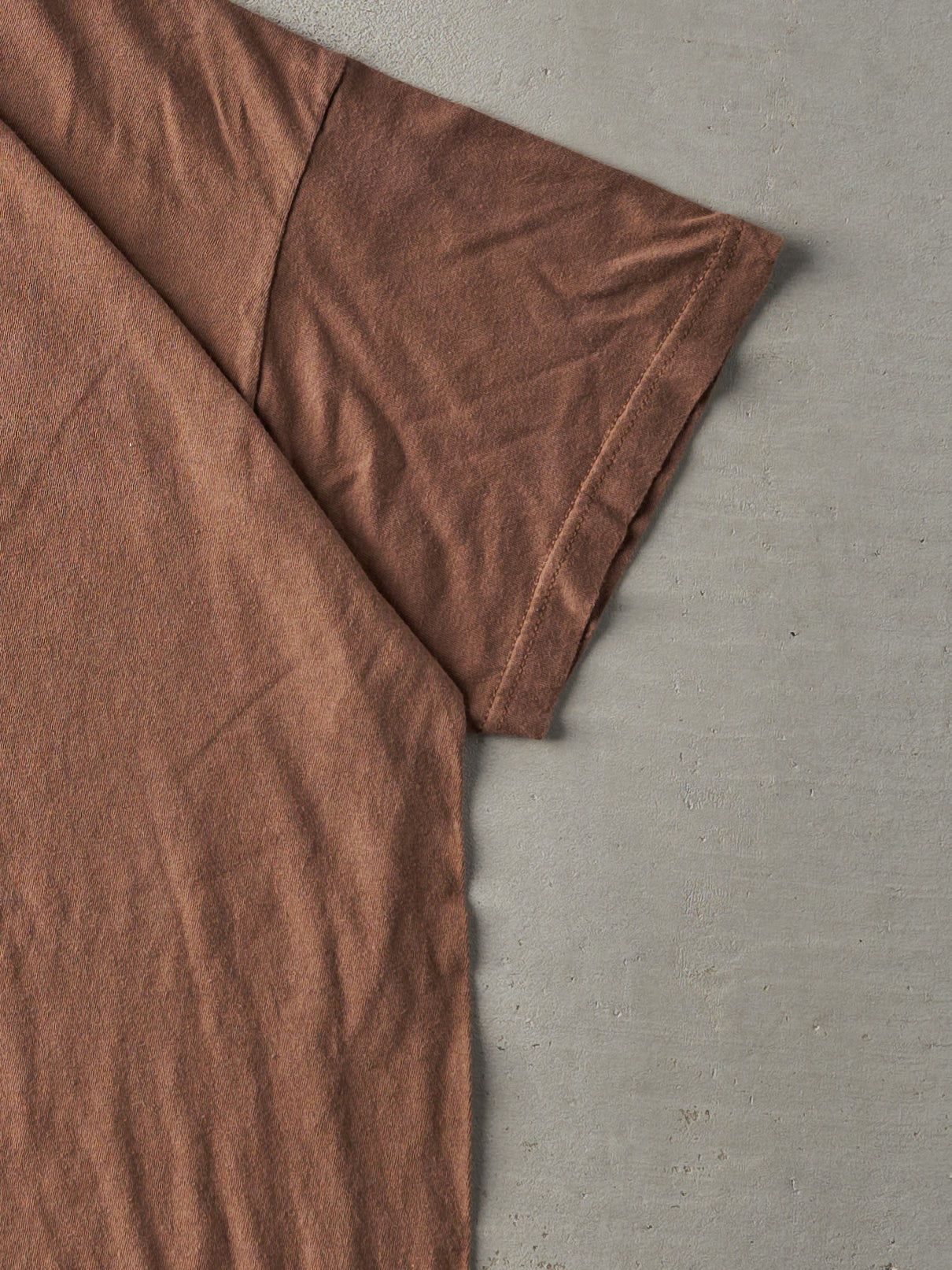 Vintage 90s Chocolate Brown Blank Tee (L)