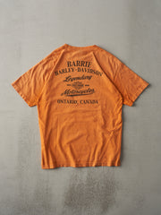 Vintage Y2K Orange Barrie Harley Davidson Tee (M)