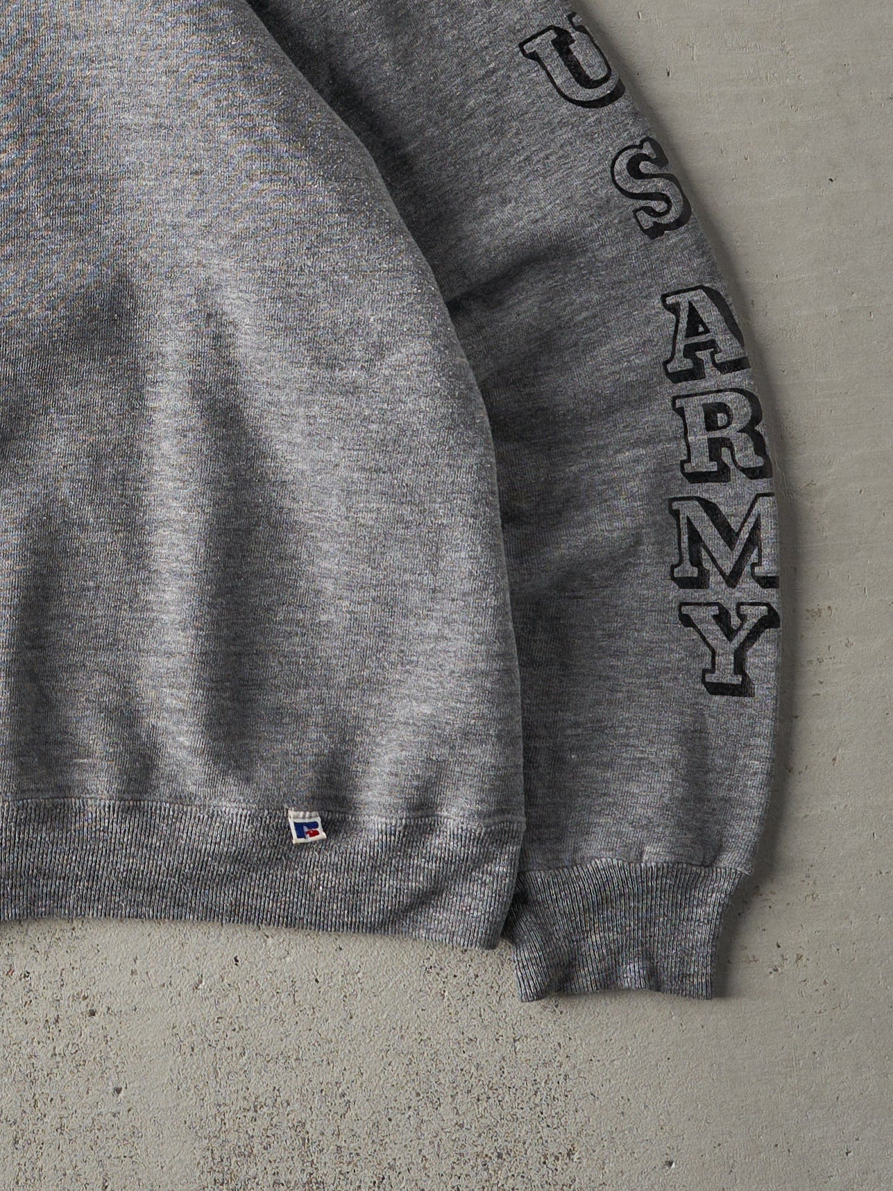 Vintage 90s Grey RARE Russell Athletics US Army Crewneck (M)